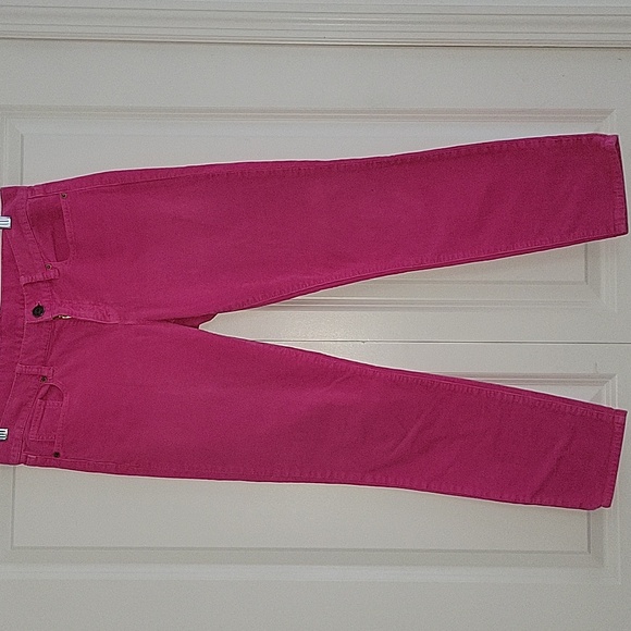 J. Crew Bright Pink Corduroy Pants Size 29 - Picture 4 of 11